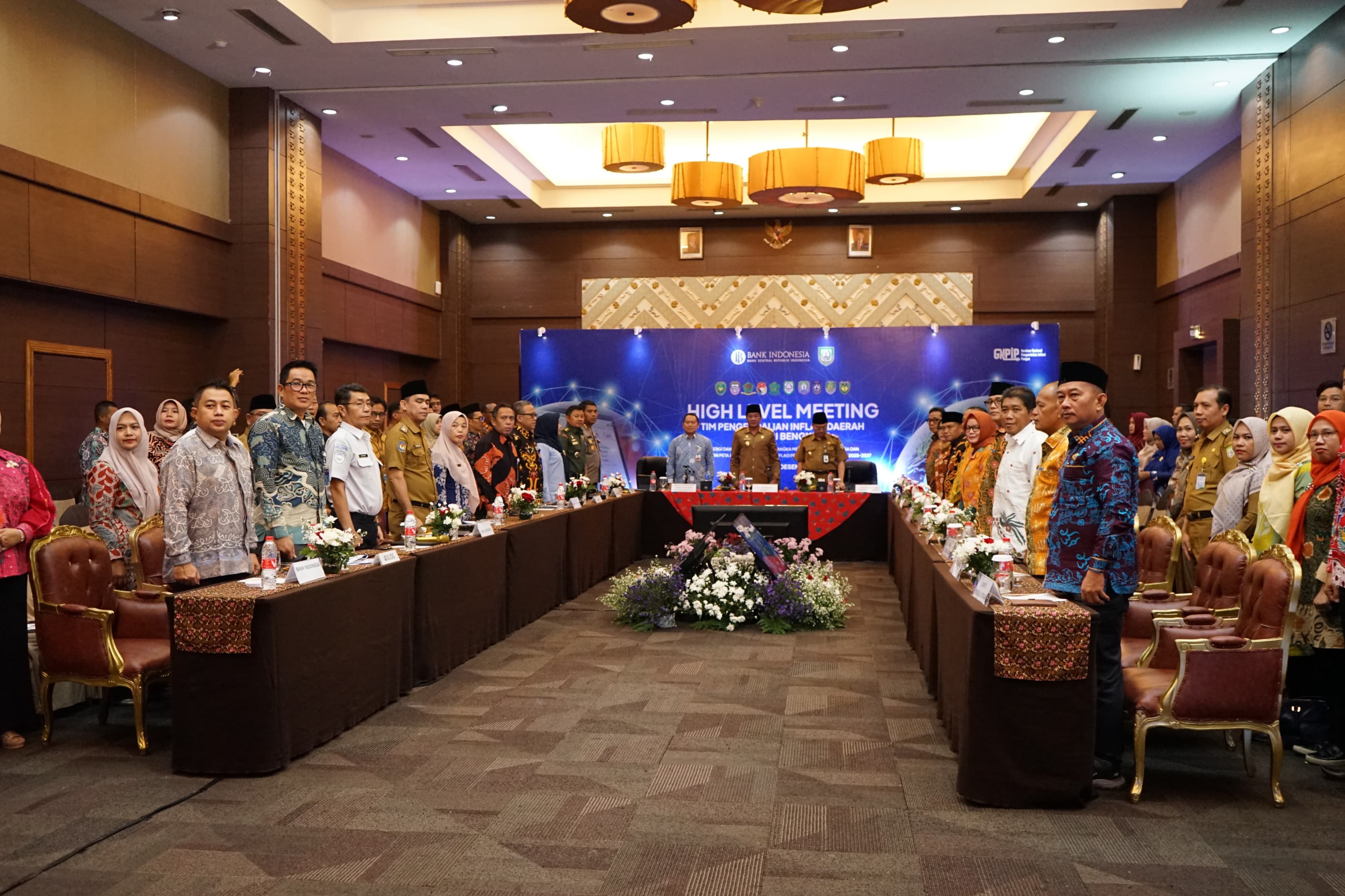 High Level Meeting Tim Pengendali Inflasi Daerah (TPID) Provinsi Bengkulu yang berlangsung pada Selasa (10/12)