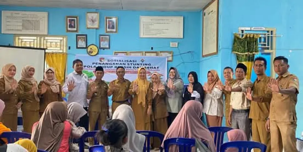 Menuju Desa Sehat, Camat Lubuk Pinang Evi Busmanja Tekankan Pola Hidup Bersih dalam Sosialisasi Pencegahan Stunting